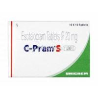 C-Pram S, Escitalopram 20mg box