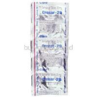 Cresar, Generic Micardis ,  Telmisartan 20 Mg Packaging