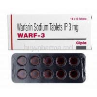Warf, Warfarin 3mg box and tablets