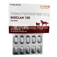 Bioclan Chewable 150mg box and tablets