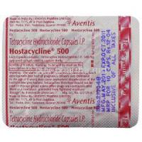 Generic Achromycin, Hostacycline, Tetracycline 500 mg packaging