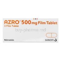 Azro, Azithromycin 500mg box