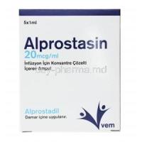 Alprostasin Injection, Alprostadil box