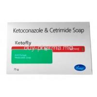 Ketofly Soap, Ketoconazole and Cetrimide box front
