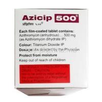 Azicip, Azithromycin 500 mg composition