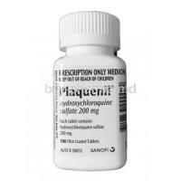 Plaquenil, Hydroxychloroquine 200mg bottle