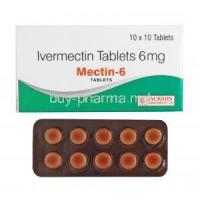 Mectin, Ivermectin 6mg box and tablet