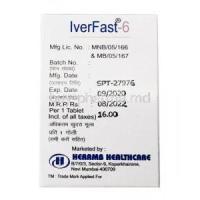 Iverfast, Ivermectin 6mg manufacturer
