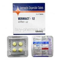Vermact, Ivermectin 12mg box and tablet