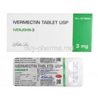 Iverjohn, Ivermectin 3 mg box and tablet