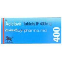 Zovirax 400 mg box