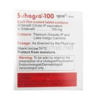 Suhagra Sildenafil 100ng composition