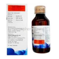 Phensedyl CR Syrup, Ambroxol(15mg per 5ml)+Guaifenesin (50mg per 5ml)+Levocetirizine (2.5mg per 5ml)+Menthol(1mg per 5ml),100ml, Abbott, Box and bottle information-2