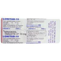 Lonitab, Generic Loniten ,   Minoxidil 10 Mg Packaging