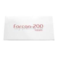 Forcan, Fluconazole 200mg, Cipla, Box top view