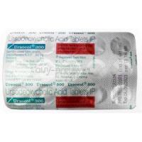 Ursocol 300, Ursodeoxycholic acid 300mg,Sun Pharma, Blisterpack information