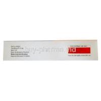 Takfa Forte Ointment, Tacrolimus　0.1%ww, Ointment 20g, Intas Pharmaceuticals, Box information, contents, storage