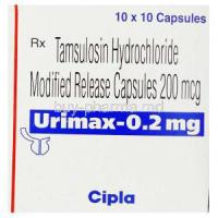 Urimax , Generic Flomax,  Tamsulosin 0.2 Mg Box