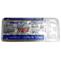Vermact, Ivermectin 12mg, Dispersible Tablet, Mankind Pharma, Blisterpack information