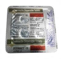 Vermact, Ivermectin 6mg, Dispersible Tablet, Mankind Pharma, Blisterpack information