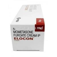 Elocon cream, Mometasone 0.1%, cream 10g(New package), Box side view