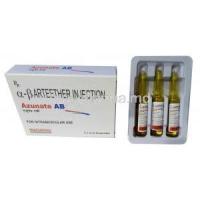 Azunate AB, Arteether 150mg Injection vial 2ml, Macleods Pharmaceuticals Pvt Ltd, Box and vials