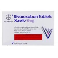 Xarelto 10mg, Rivaroxaban 10mg, Bayer Pharma, Box information, Storage