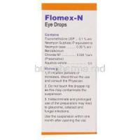 Flomex N,  Fluorometholone/ Neomycin Eyedrops Box Composition