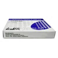 Terbikaa, Terbinafine 250 mg, Troikaa Pharmaceuticals Ltd, Box bottom view