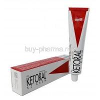 Ketoral Cream, Ketoconazole 2%, Cream 40g, Bilim Ilac San, Box, Tube