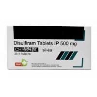 Chronol, Disulfiram 500mg, Pravin Pharma,Box information, Manufacturer