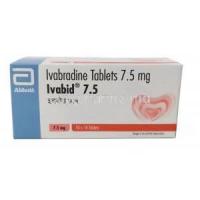 Ivabid, Ivabradine 7.5 mg, Abbott Healthcare, Box front view