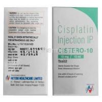Cistero Injection, Cisplatin 10 mg, Injection,Hetero Healthcare, Box