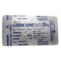 Chloroquine of Modi Antibiotics, Chloroquine 250mg,  Modi Antibiotics, Blisterpack information