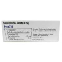 Poxet 30, Dapoxetine 30mg, Sunrise Remedies, Box information, Dosage