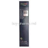 Dutamax Lotion, Dutasteride 0.025%, Lotion 60mL,Galcare Pharmaceutical Pvt Ltd, Box information, Mfg date, Exp date