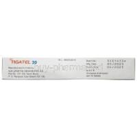 Tigatel, Telmisartan 20mg, Sun Pharmaceutical Industries, Boxinformation, Mfg date, Exp date