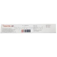Tigatel, Telmisartan 80mg, Sun Pharmaceutical Industries, Box information, Mfg date, Exp date