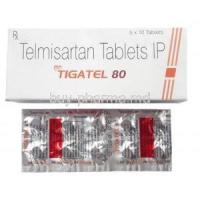 Tigatel, Telmisartan 80mg, Sun Pharmaceutical Industries, Box, Sheet