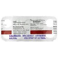 Evaday, Tibolone 2.5mg, VEA Impex, Blisterpack information