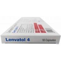 Lenvatol, Lenvatinib 4mg, Cipla Ltd, Box side view information, Caution, Warning