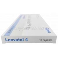 Lenvatol, Lenvatinib 4mg, Cipla Ltd, Box side view