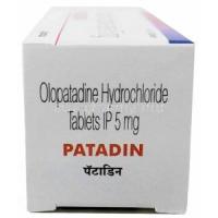 Patadin, Olopatadine 5mg, Ajanta Pharma Ltd, Box side view-2