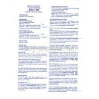 Soliten, Generic  Vesicare, Solifenacin Information Sheet 3