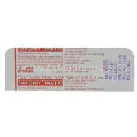 Myonit Insta,  Glyceryl Trinitrate Packaging
