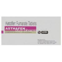 Asthafen, Generic  Zaditen, Ketotifen Fumarate 1 mg Tablet (Torrent)