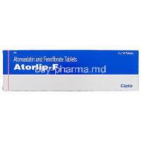 Atorlip-F,  Atorvastatin/ Fenofibrate Tablet Box