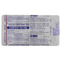 Lamitor OD 200,  Generic  Lamictal,  Lamotrigine  Packaging