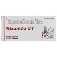 Nizonide DT, Generic Alinia/ Annita, Nitazoxanide 200 mg box