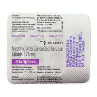 Nialip, Generic Niaspan, Niacin/ Nicotinic Acid 375 mg packaging